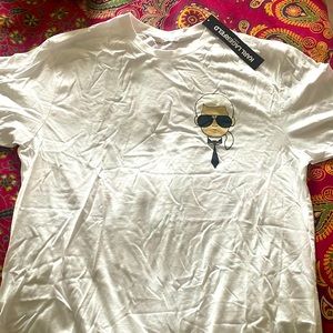 Karl Lagerfeld NWT white t shirt